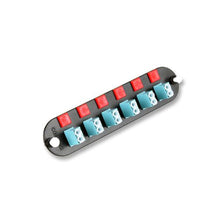 12F Closet Connector Housing Panel Keyed-Keyed LC Adapters Duplex SM/MM Aqua CCH-CP12-KR