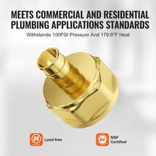 3/4" Brass Clamp-style Internal Thread System 3/4 NPT for Air Pipe Fittings (12PCS)