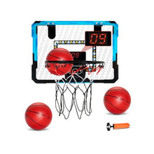 Ages 3+ Mini Kids Basketball Hoop with Electronic Scoreboard, LED Lights & Music, Over-the-Door Toy for Kids