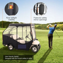 4 Passenger Golf Car Cover 420D Polyester Full Cover for Waterproof and Sunproof COV-23
