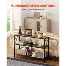 41.7" Narrow Sofa Table, 3-Tier Console Table for Living Room & Hallway