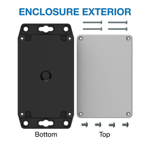 Flanged Base Polycarbonate Plastic Gray/black RBF53P06G28B