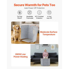 280W Under Desk Space Heater Foldble Foot Warmer Portable for Home&Office and Touch&Remote for Legs Ankles