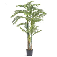 6.5 ft Artificial Gold Cane Palm Tree Low-Maintenance Plant for Home Office Warehouse Decor Indoor Outdoor