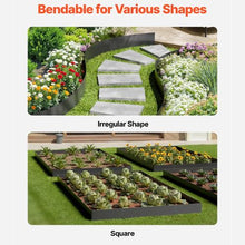 40 x 6 Inch Black Rust-Resistant Garden Edging Border Steel Landscape Edging ZY-40X6-3Black (Pack of 3)