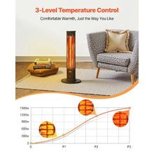 1500W Infrared Heater with Remote Control for Indoor/Outdoor