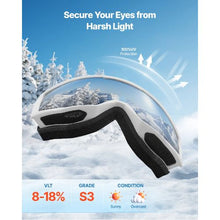 Ski Goggles with Pink Revo Cylindrical Lens OTG Anti-Fog for Men Women & Youth