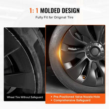 18 In Wheel Rim Cover Hubcaps 2017-2023 Model 3 Fully Fit  for All Weather Use WR18IN