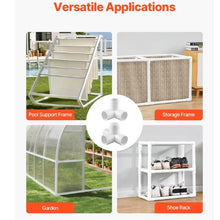 1" PVC Pipe Joints Elbow Connector 4-Way PVC Fittings (PACK 10)