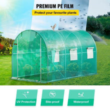 10×7×7' Ft Green Portable Plant Hot House with Galvanized Steel Hoops Walk-in Tunnel Greenhouse VV-TG-1077GREEN