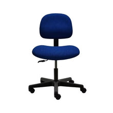 17" H - 22" H Desk Height Chair No Arms PL12-F-BLUE-312 Dark Blue