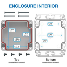 4.36" X 1.38" X 3.15"Plastic Box Enclosure With Flang RBF33P06G08C