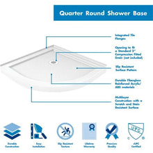 Shower Enclosure Base and QWALL-4 Shower Backwall Kit Prime DL-6153-01FR
