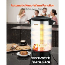 6 L Commercial Coffee Urn with Quick-Brewing for Catering Party Church