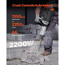 2200W Heavy Duty Jack Hammer Concrete Breaker (4 Pieces)