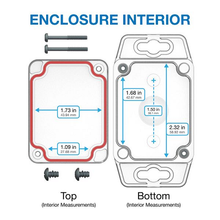 Flanged Base Plastic Box Enclosure For Wall/Surface Mount RBF32P04C08C