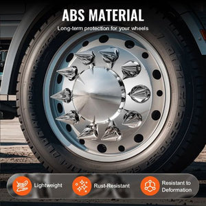 6 PCS Rear Axle Wheel Covers for Semi Truck RL-LG006