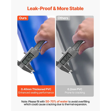 22.4 × 22.2 in Corner Winter Water Bags Pack Of 4 Corner Pool Water Tubes with Leak-Proof Screw Cap