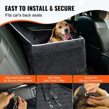 55 lbs Dog Booster Car Seat Pet Car Seat Small Dog up to Gray for Car JBS-PCS-001-BLACK