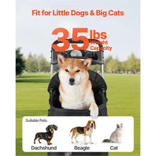4 Wheels Dog Stroller With 35lbs Detachable Carrier GS302