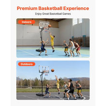 48 inch 5.25 to 10 ft Height Adjustment  Portable Basketball Stand for Kids Teens Adults in Driveways Pools