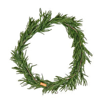 Realistic Norfolk Pine Garland Evergreen Real Touch Artificial Faux Greenery Xmas Decoration (5FT)