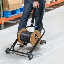 26" Wide Steel Cable Caddy with Wheels and Pull Strap CC-2726WS