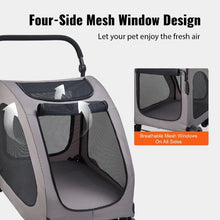 4 Wheels Cat with Dog Carrier and Folding for Pet's DTC-909