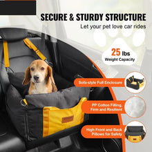 25 lbs Dog Booster Car Seat Pet Car Seat Small Dog up to Gray for Car JBS-PCS-004-BLACK