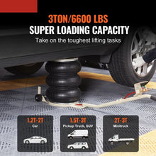 3000 lbs Triple Bag Air Jack for Cars Garages Repair ZG-E