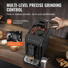 Automatic Espresso Machine with Built-In Grinder 15 Bar