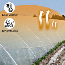 16 x 28' Ft 6 Mil Thickness Greenhouse Clear Plastic Film UV Resistant Polyethylene Film Keep Warming