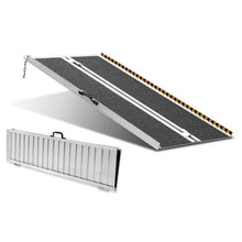 48 Inch Portable Wheelchair Ramp Aluminum Folding Threshold Ramp for Home Steps Stairs Doorways Curbs