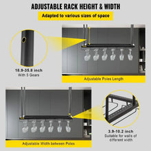 23.6 x 13.8 In Hanging Wine Glass Rack for Bar Cafe Kitchen XR-JBJ005