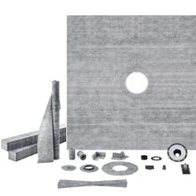 72 x 72 In Shower Curb Kit with Central Flange Waterprooffor Bathroom