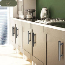 5.03in / 128mm Cupboard Door Handles for Kitchen Bathroom Bar Hardware Matte Black 6000-128mm( Pack of 30)
