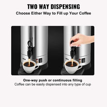 65 Cups Commercial Coffee Urn with Detachable Power Cord for Easy Cleaning