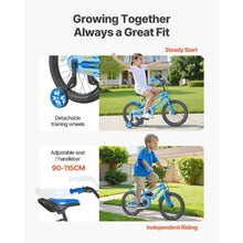 Kids 14" BMX Style Bike with Training Wheels – Easy-Assemble Bicycle for Boys & Girls (Rider Height 2.95–3.77 ft)