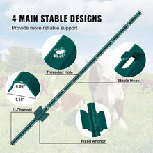 4 Ft T-Post Heavy Duty Metal Fence Post (Pack of 10)