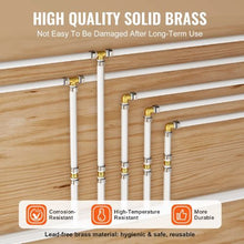 1/2" Brass Clamp-style Elbows for Heating System Pipe Fittings (50PCS)