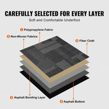 24 x 24 Reusable Carpet Tiles with Padding – Soft Padded Carpet Squares for Easy DIY Installation in Bedroom & Living Room (24pcs)