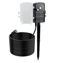 Extension Cord Overload Protection Outdoor Power Strip Weatherproof with Cover 6 Outlets