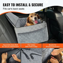 55 lbs Dog Booster Car Seat Pet Car Seat Small Dog up to Gray for Car JBS-PCS-001-GRAY
