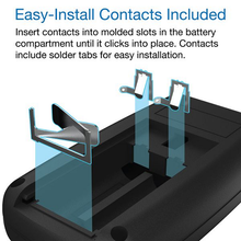 Easy Install AAA Battery With Circuit Storage Black Box Hand Held Enclosure H45AAABK