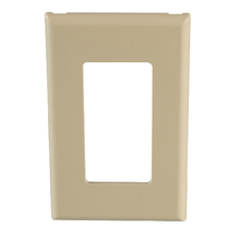 PVC 2Port Surface Raceway Single Gang GFCI Faceplate Fittings Ivory T70PGEI