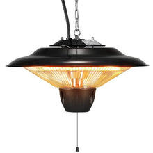 1500W Hanging Patio Heater, Outdoor/Indoor Electric Infrared Ceiling Heater with Pull Cord & Adjustable Chain, IP34 Rated for Porch, Patio, or Studio