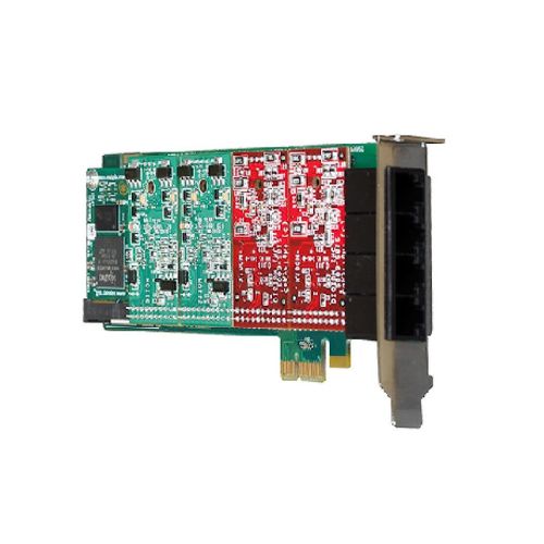 Digium 1A4B00F 4 Port Modular Analog PCI-Express x1 Card