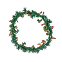 Artificial Christmas Garland with Light String Realistic Xmas Collection for Mantel and Fireplace (9FT)
