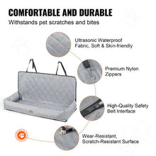 100 lbs Dog Booster Car Seat Pet Car Seat Small Dog up to Gray for Car JBS-PCS-002-GRAY