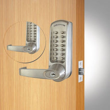 Brushed Steel Heavy Duty Non Code Free Mechanical Lock With Mortise Tubular Latchbolt and Back to Back Tubular Latchbolt